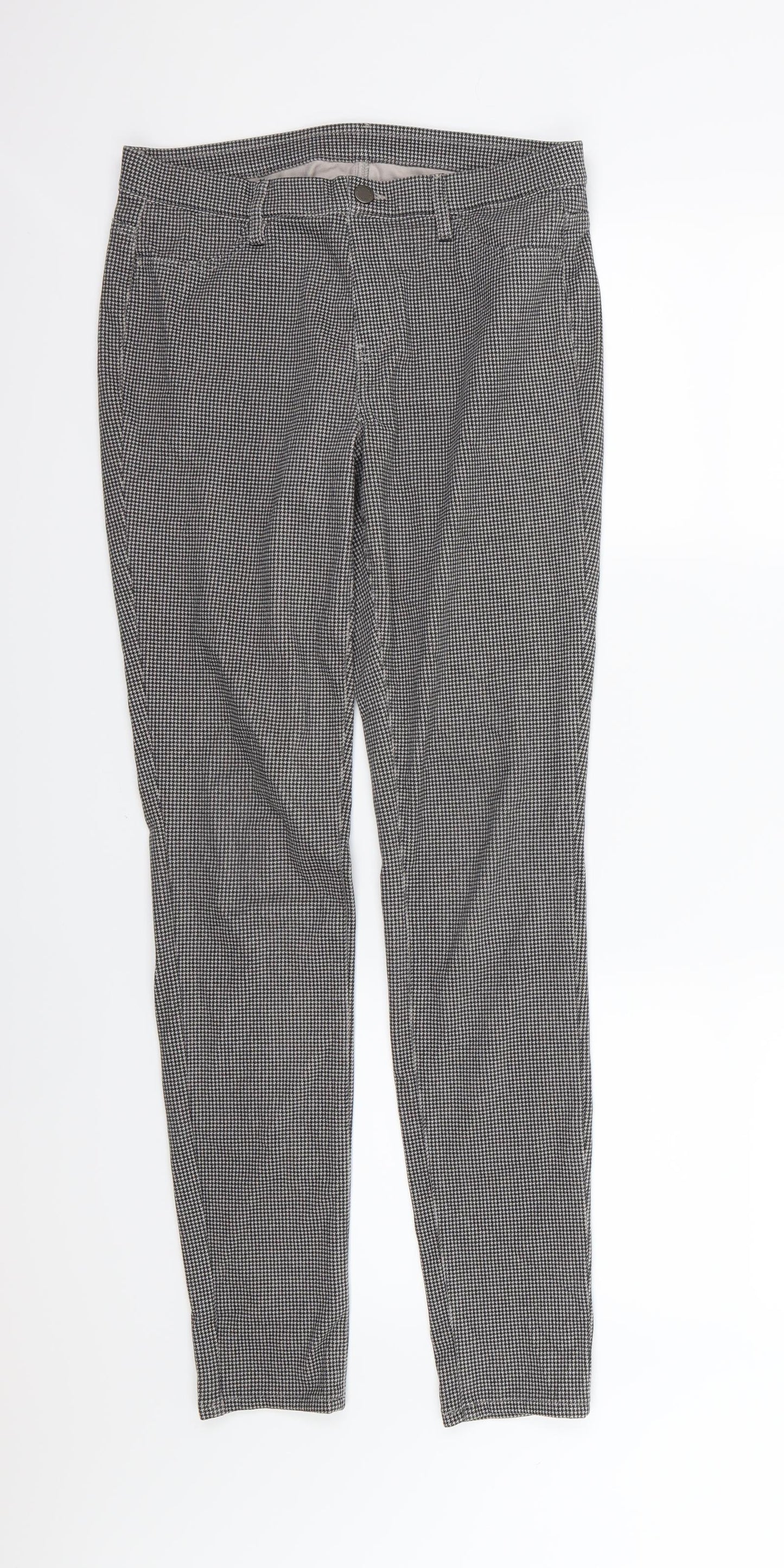 Uniqlo Womens Grey Houndstooth  Trousers  Size M L30 in