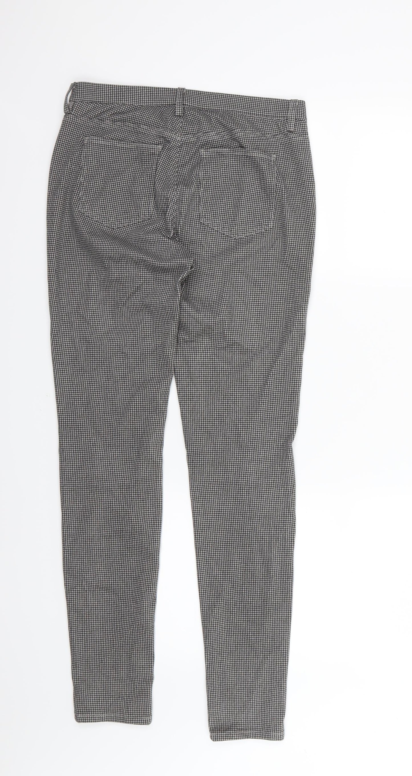 Uniqlo Womens Grey Houndstooth  Trousers  Size M L30 in
