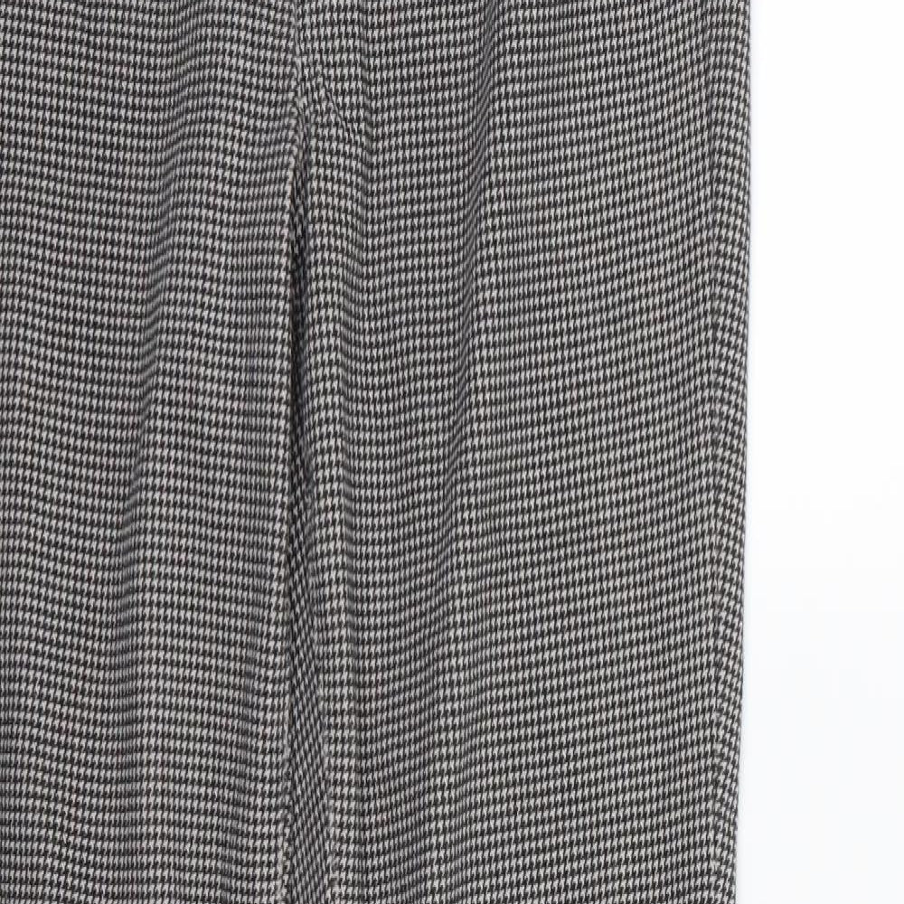 Uniqlo Womens Grey Houndstooth  Trousers  Size M L30 in