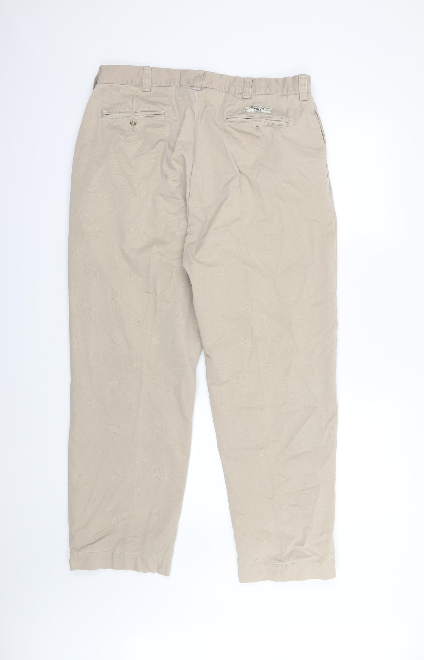 Polo Ralph Lauren Mens Beige   Trousers  Size 36 L30 in