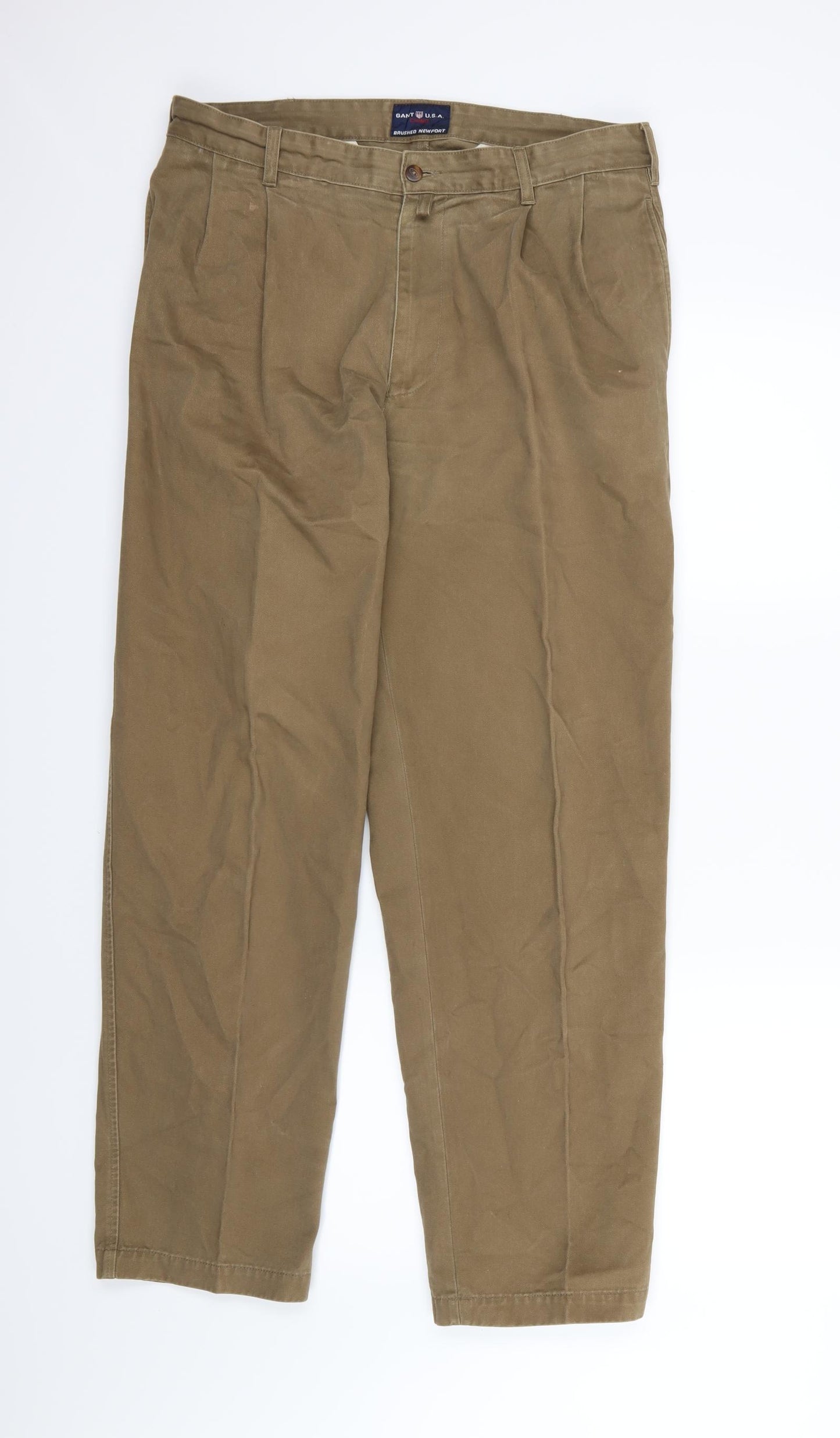 GANT Mens Brown  Denim Trousers  Size 34 L30 in