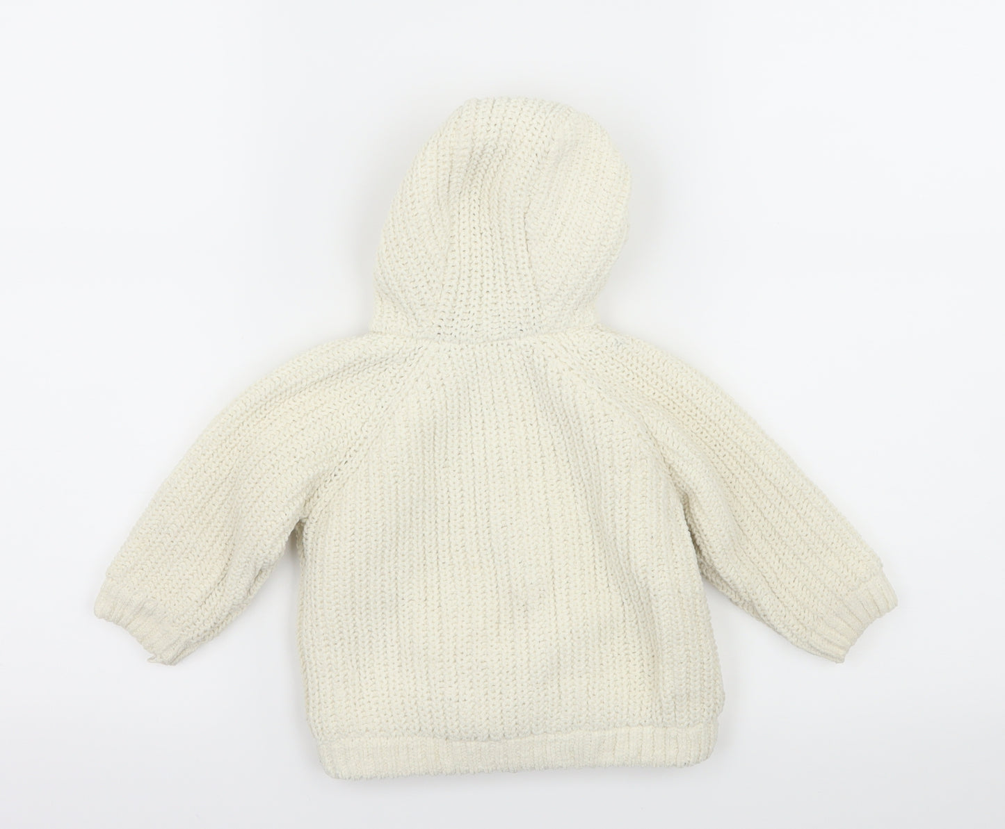 Marks and Spencer Baby Ivory  Knit Cardigan Jumper Size 9-12 Months