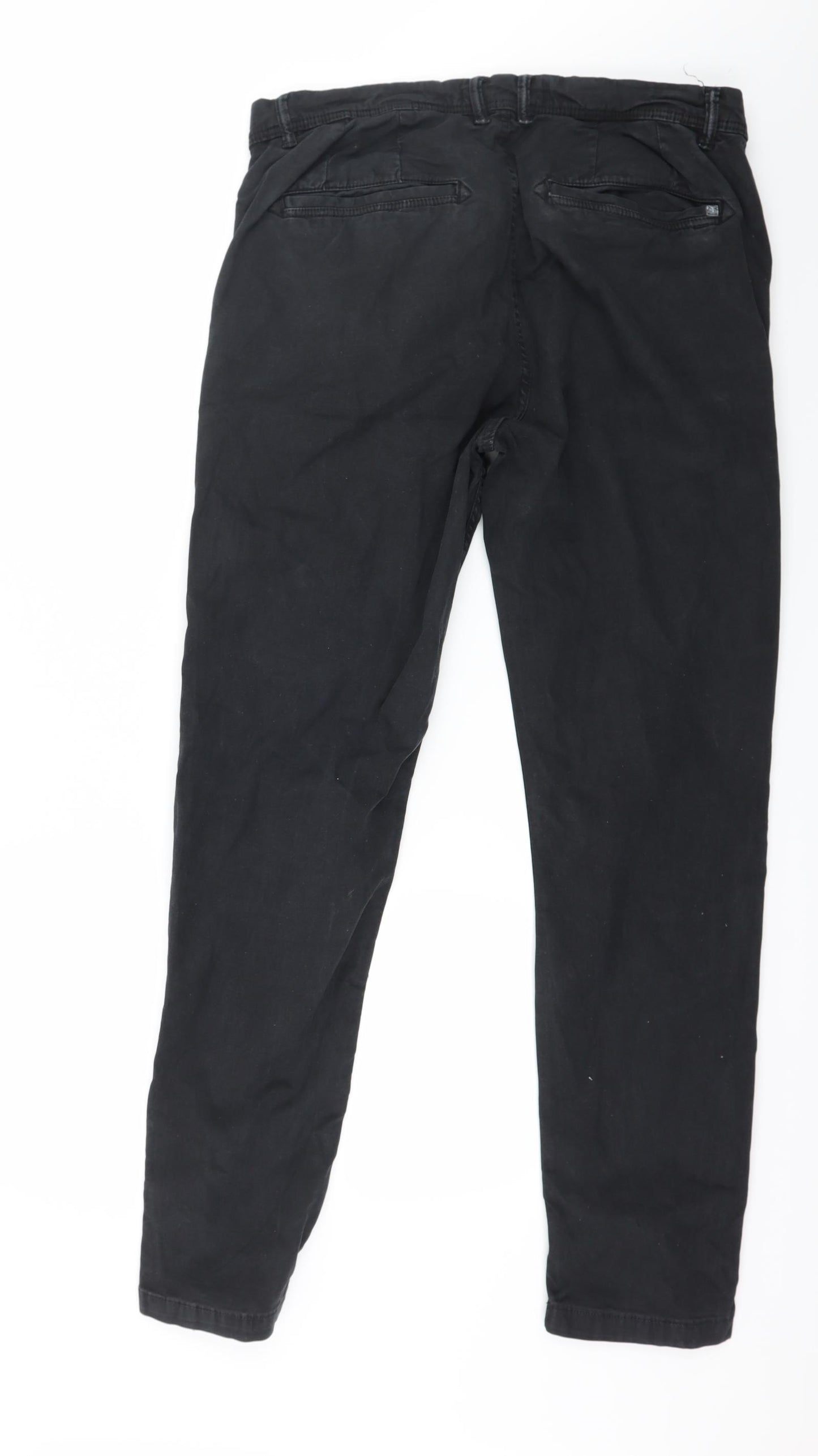 Zara Mens Black   Trousers  Size 34 in L30 in