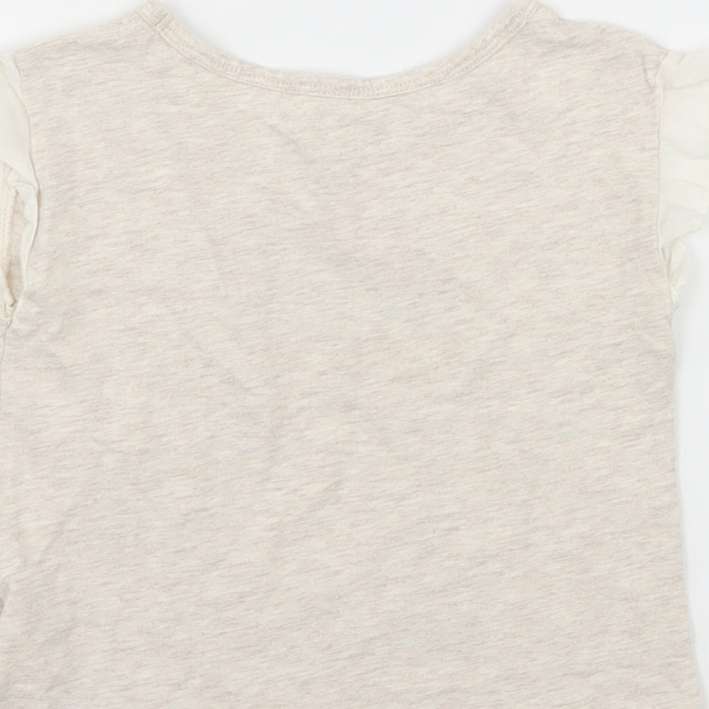Gap Girls Ivory  Jersey Basic T-Shirt Size 3 Years  - Cat