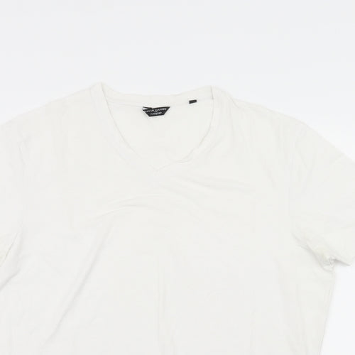 Autograph Mens White  Jersey  T-Shirt Size L  - David Gandy Collection