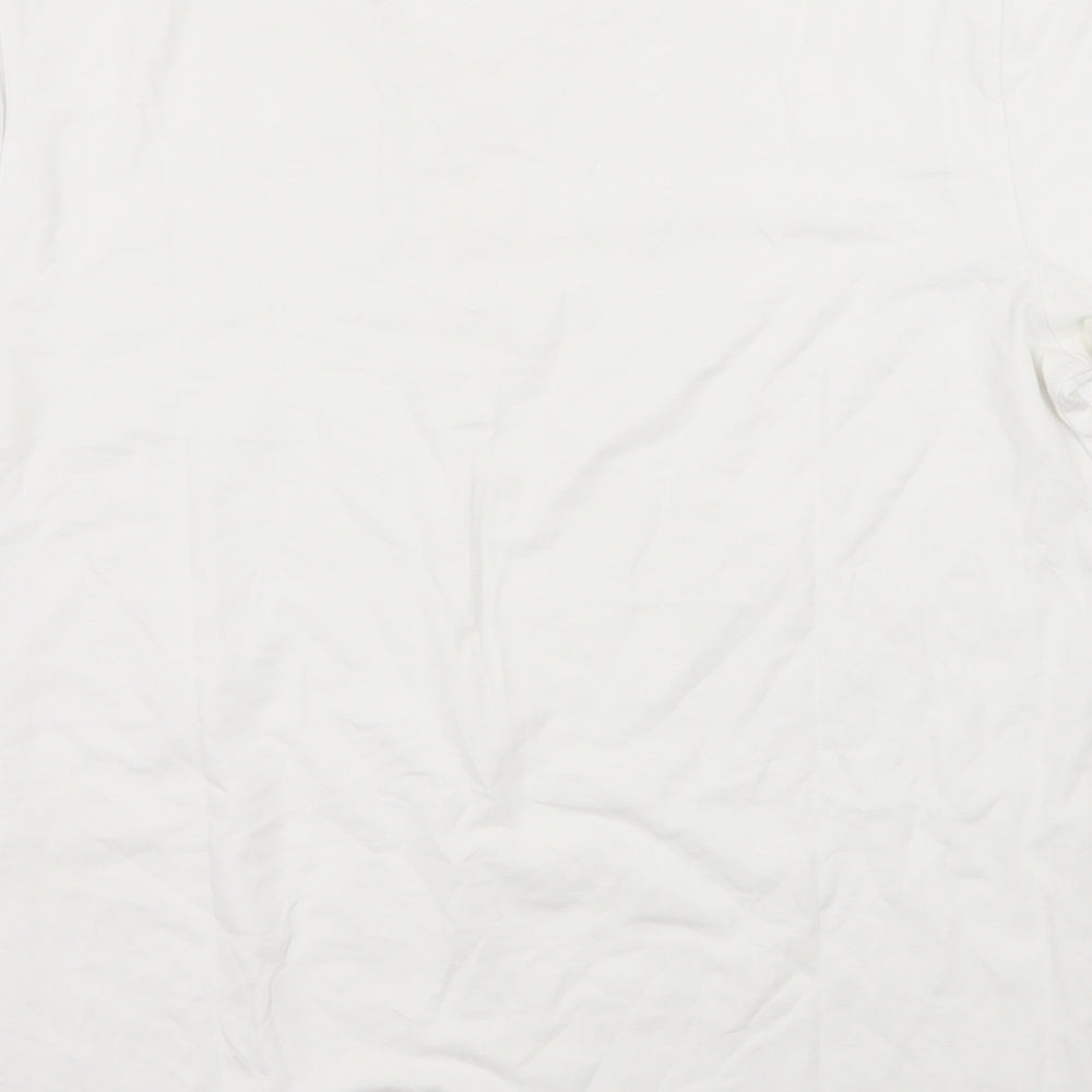 Autograph Mens White  Jersey  T-Shirt Size L  - David Gandy Collection