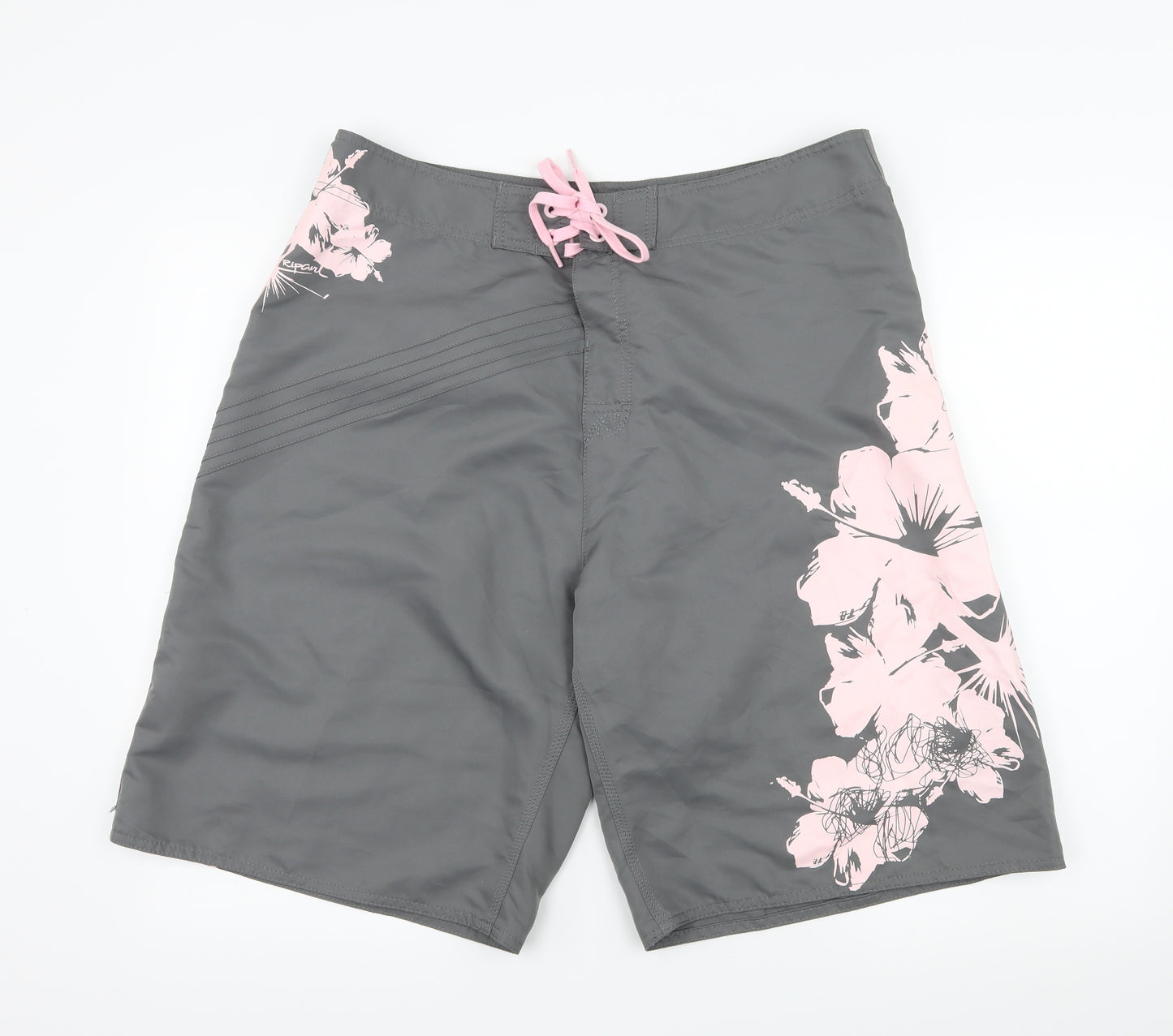 Ripcurl Mens Green Floral  Sweat Shorts Size 36 in
