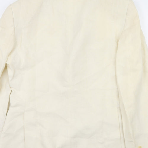 Zara Mens Ivory   Jacket Blazer Size M