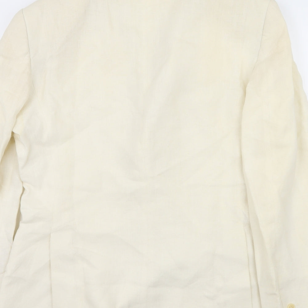 Zara Mens Ivory   Jacket Blazer Size M