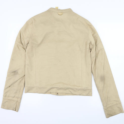 Falney Womens Beige  Velour Jacket  Size M