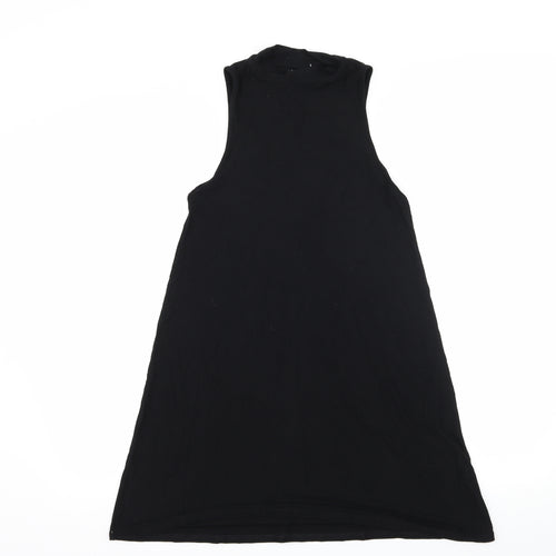 Topshop Womens Black  Jersey T-Shirt Dress  Size 6