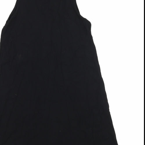 Topshop Womens Black  Jersey T-Shirt Dress  Size 6