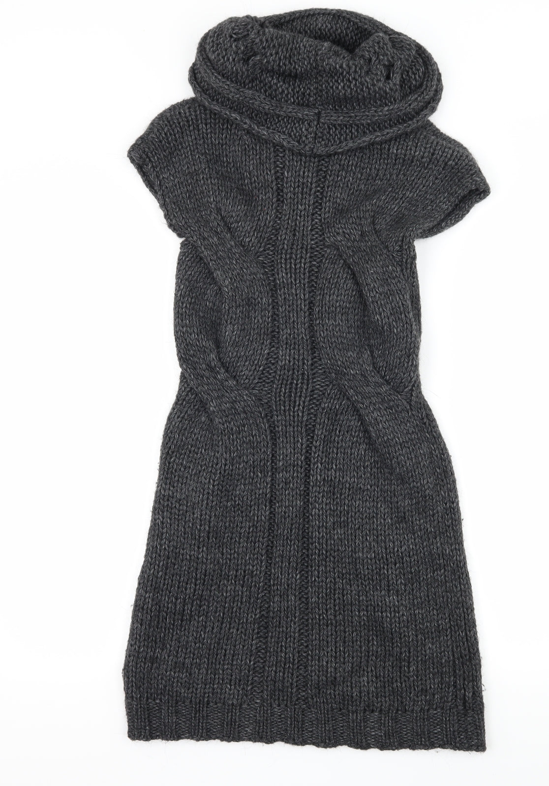 NEXT Womens Grey  Knit Jumper Dress  Size XS