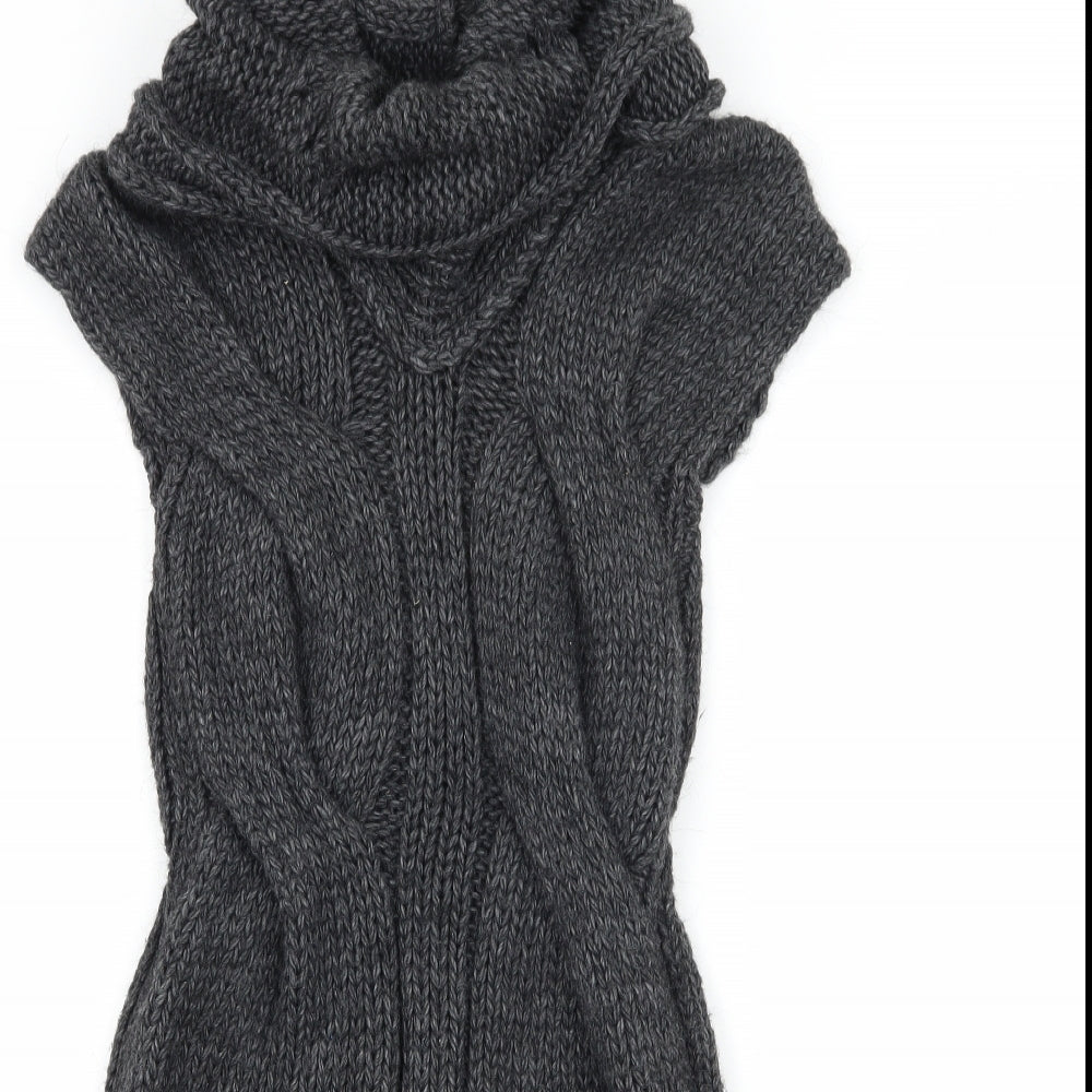 NEXT Womens Grey  Knit Jumper Dress  Size XS