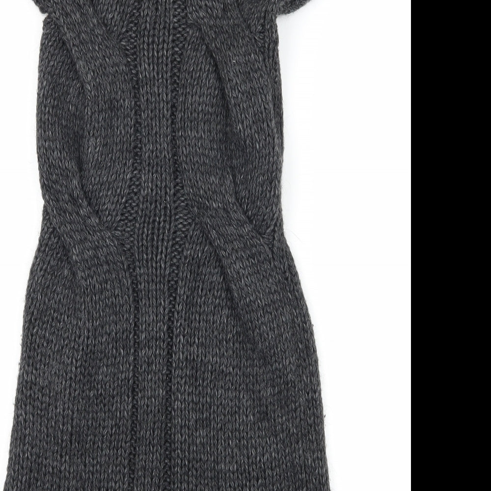 NEXT Womens Grey  Knit Jumper Dress  Size XS