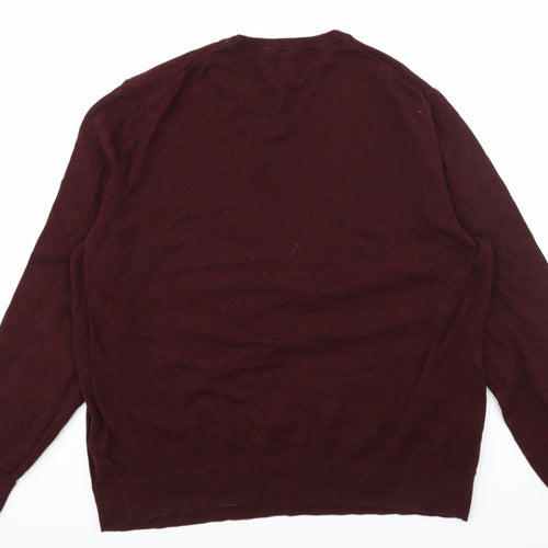 Burton Mens Red  Knit Pullover Jumper Size XL