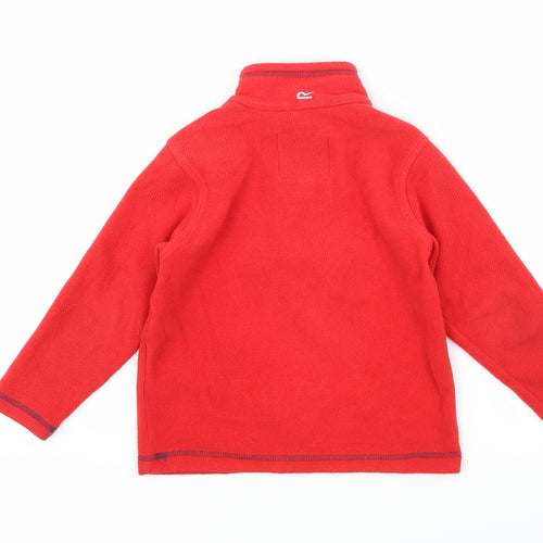 Regatta Boys Red  Fleece Pullover Sweatshirt Size 3-4 Years