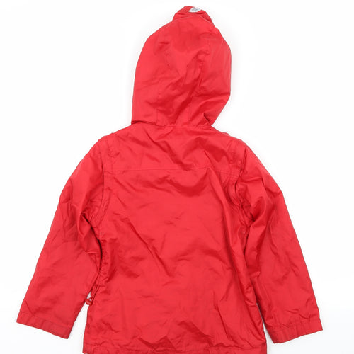 Cube Girls Red   Rain Coat Cape Size 6 Years