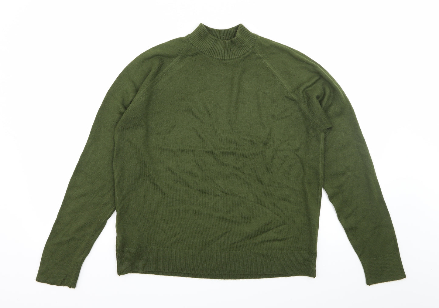 St Michael Womens Green  Knit Pullover Jumper Size 16