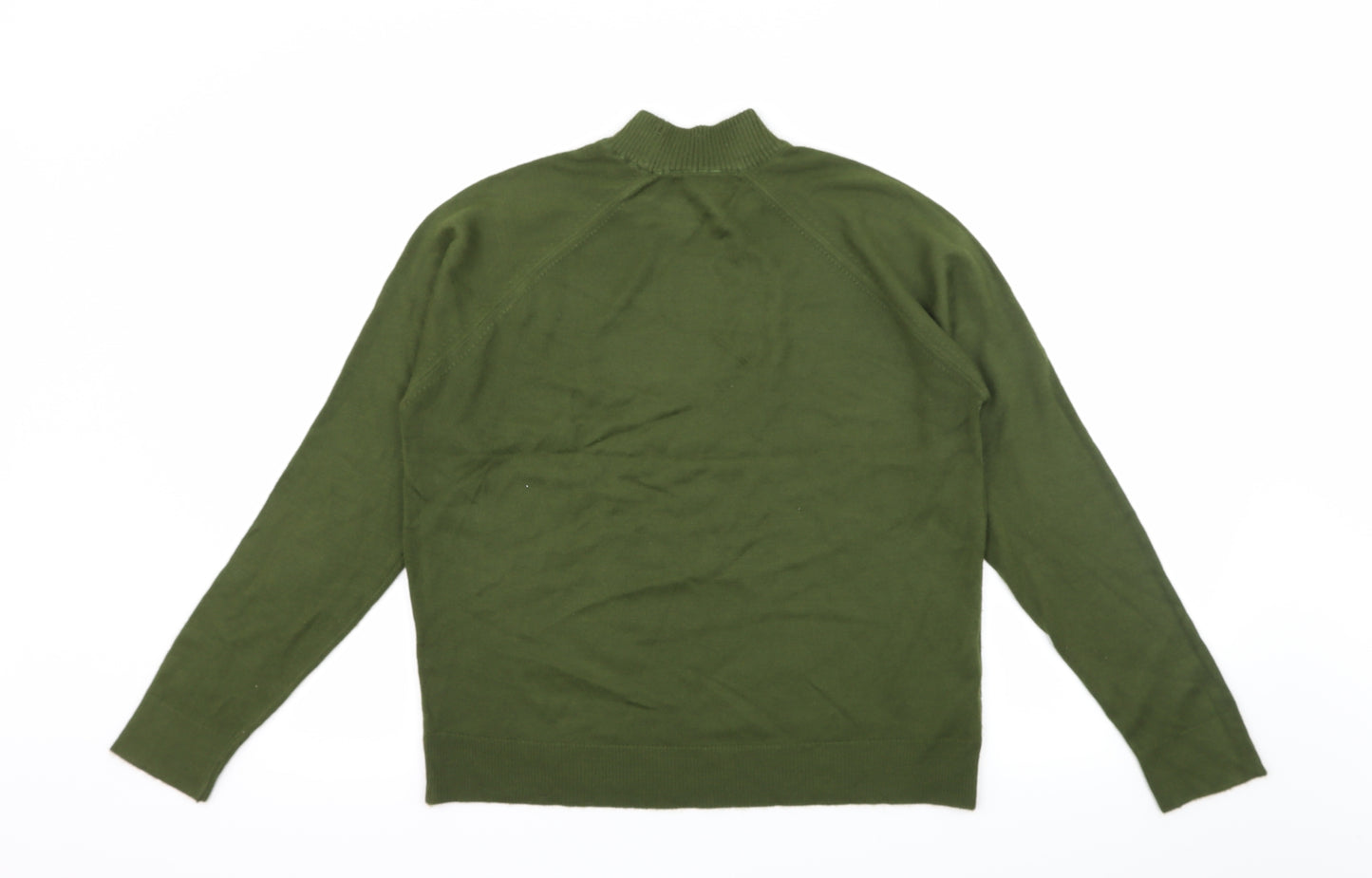 St Michael Womens Green  Knit Pullover Jumper Size 16