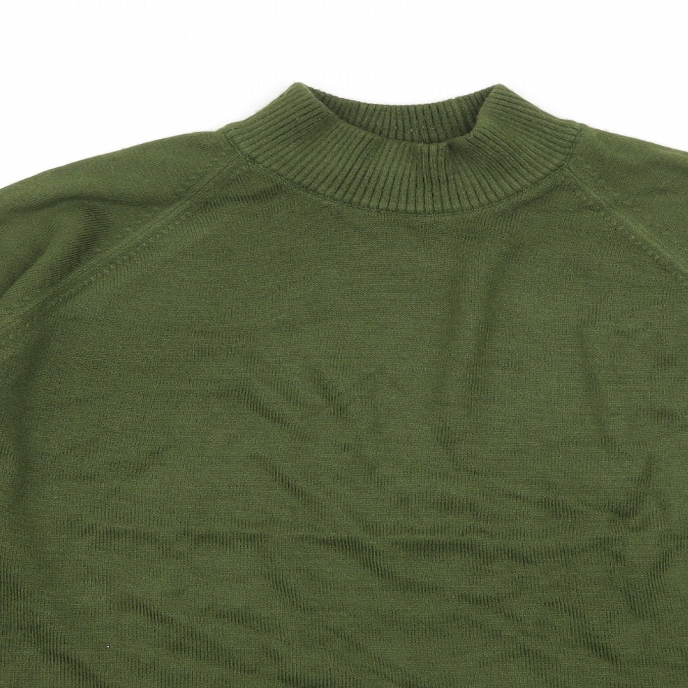 St Michael Womens Green  Knit Pullover Jumper Size 16