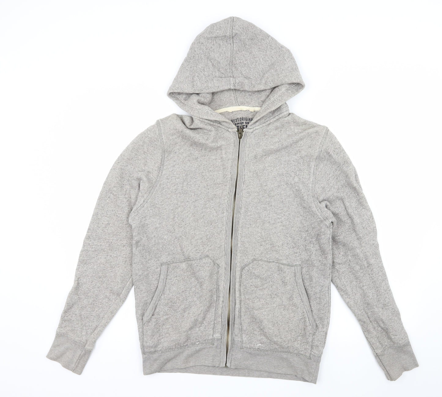 NEXT Boys Grey  Jersey Full Zip Hoodie Size 13 Years
