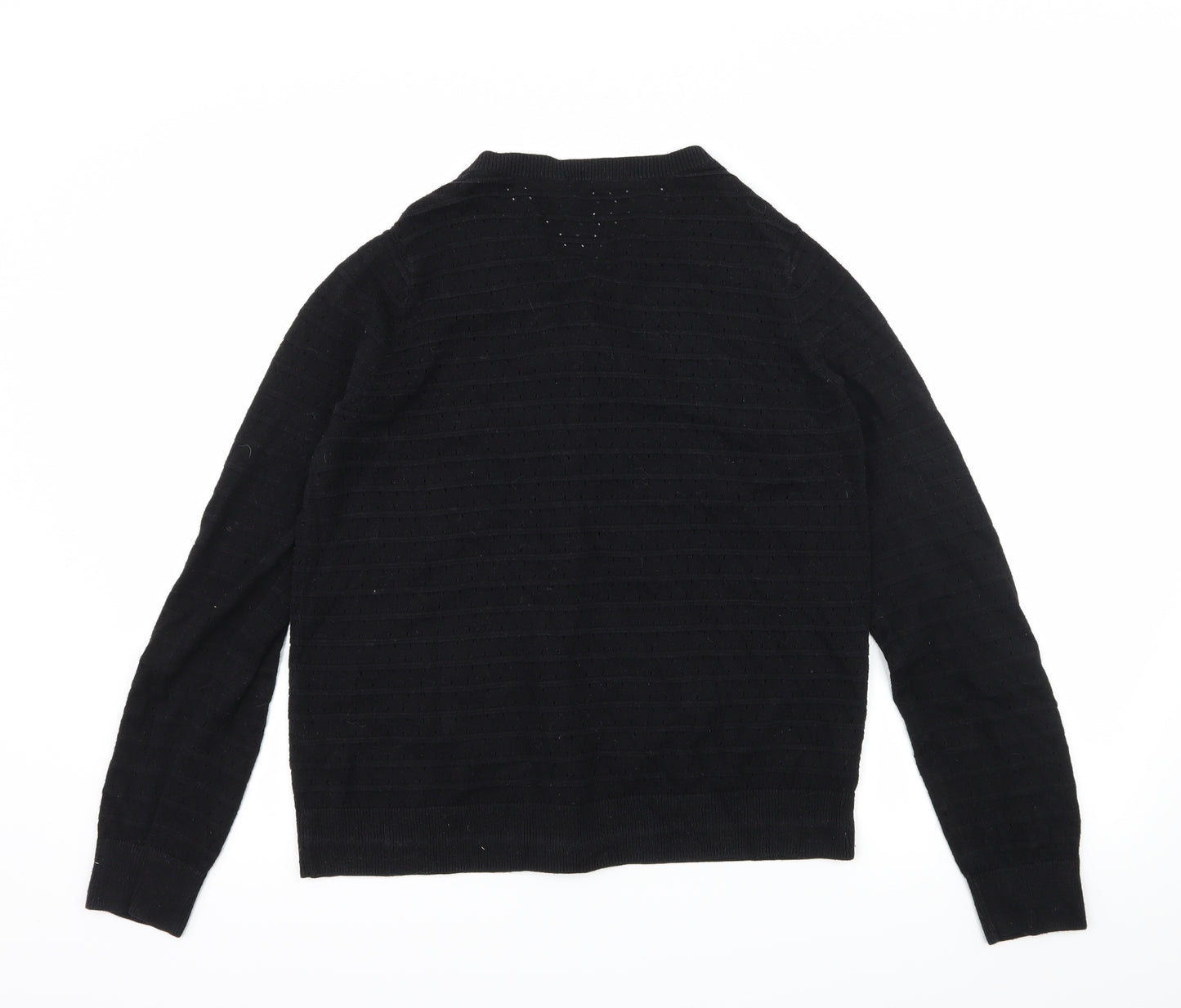 TU Womens Black  Knit Cardigan Jumper Size 14