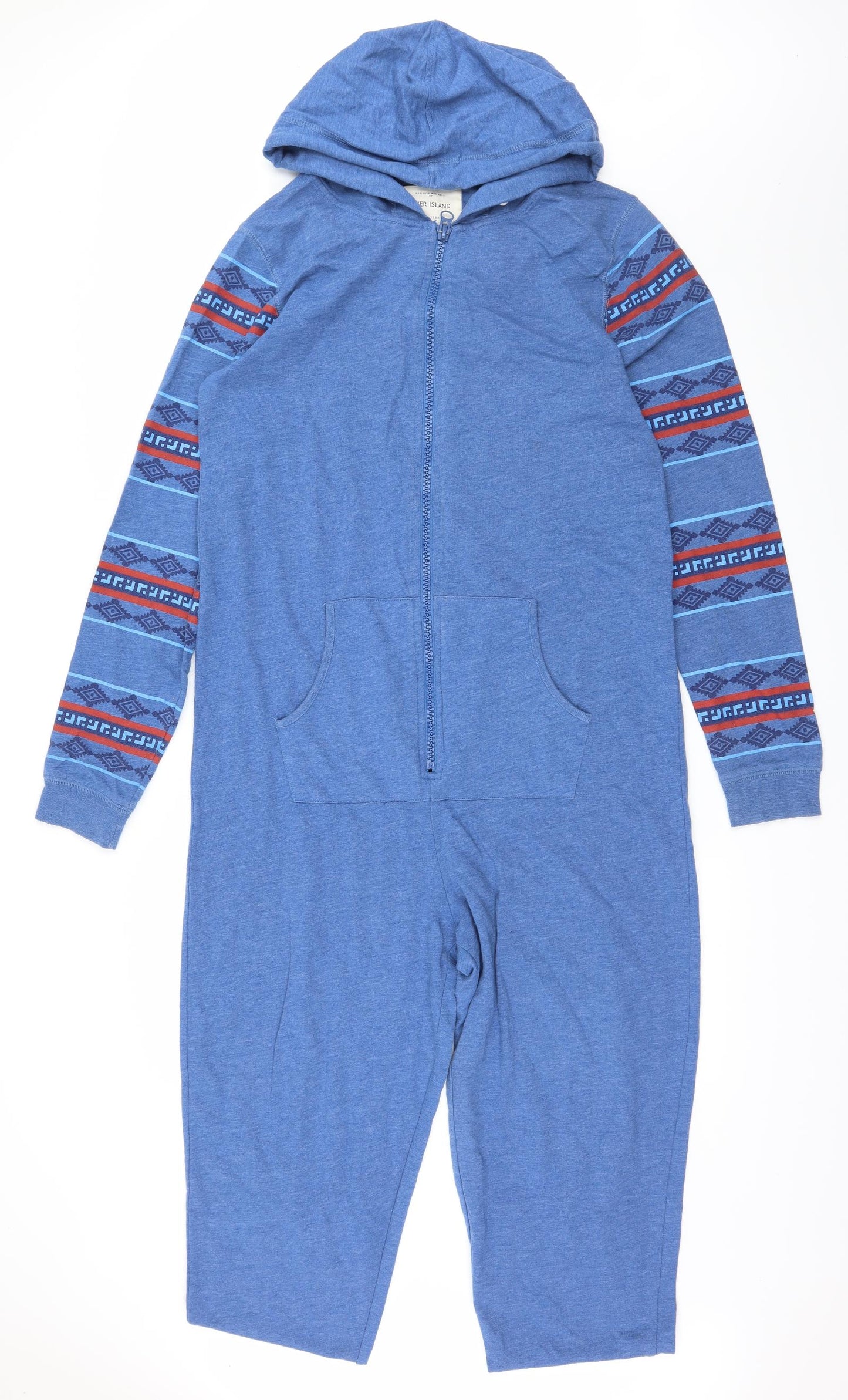 River Island Mens Blue Striped Jersey  One Piece Size S