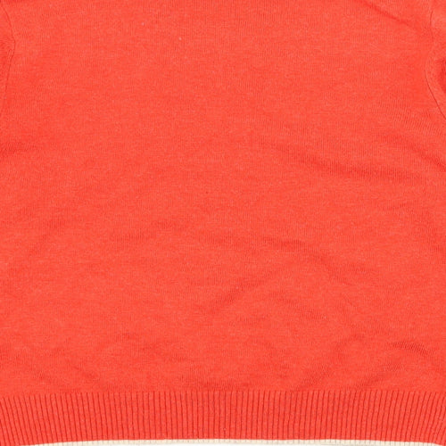 Light before Dark Womens Red  Knit Pullover Jumper Size M