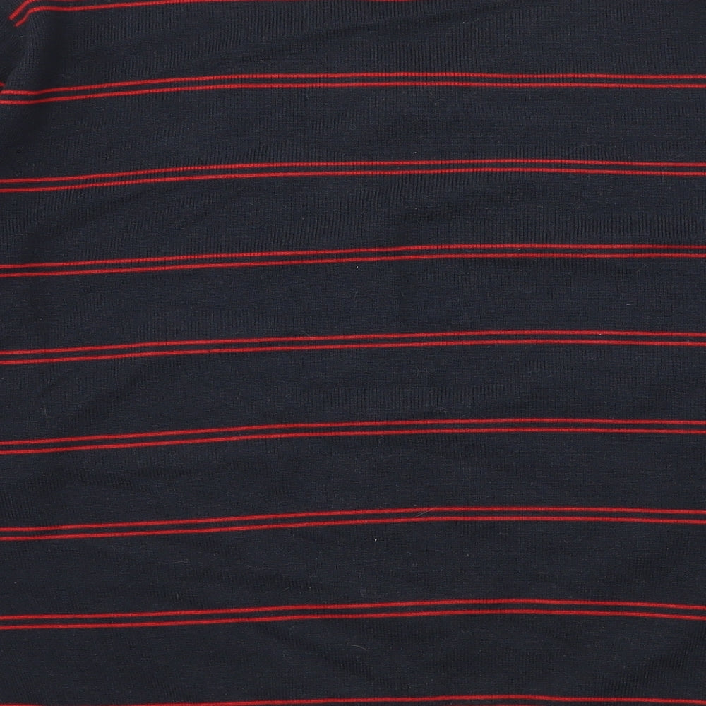 Blue Harbour Mens Blue Striped Knit Pullover Jumper Size L