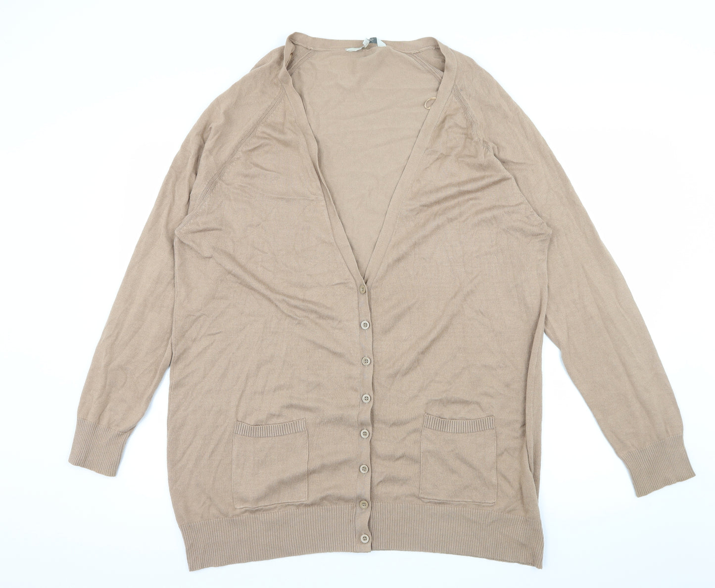 Peacocks Womens Brown  Knit Cardigan Jumper Size 22