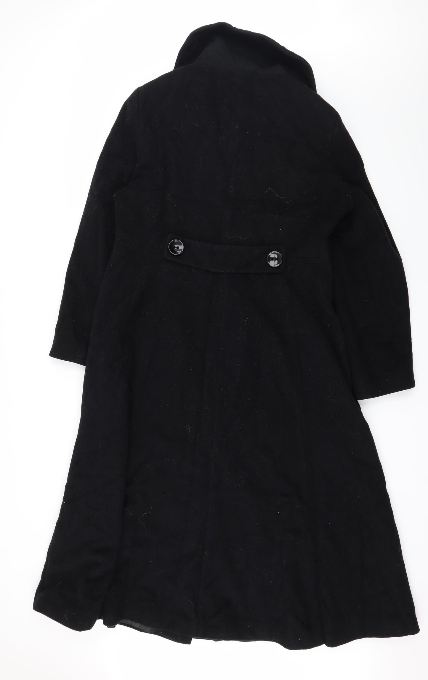 Precis Petite Womens Black   Overcoat Coat Size 16