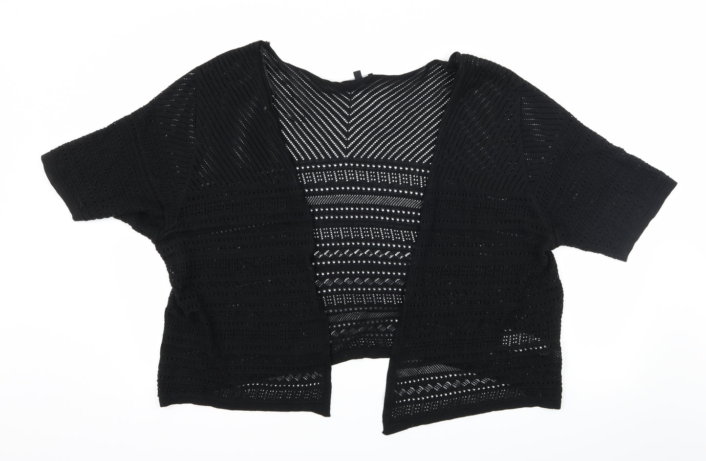 New Look Womens Black  Knit Cardigan Jumper Size 22