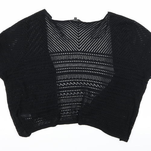 New Look Womens Black  Knit Cardigan Jumper Size 22