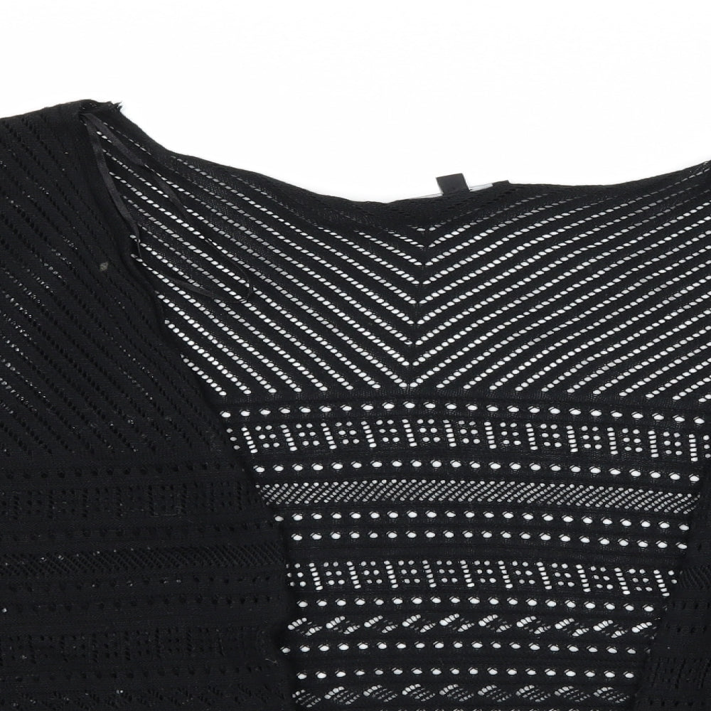 New Look Womens Black  Knit Cardigan Jumper Size 22