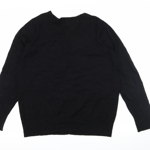 F&F Womens Black  Knit Cardigan Jumper Size 22