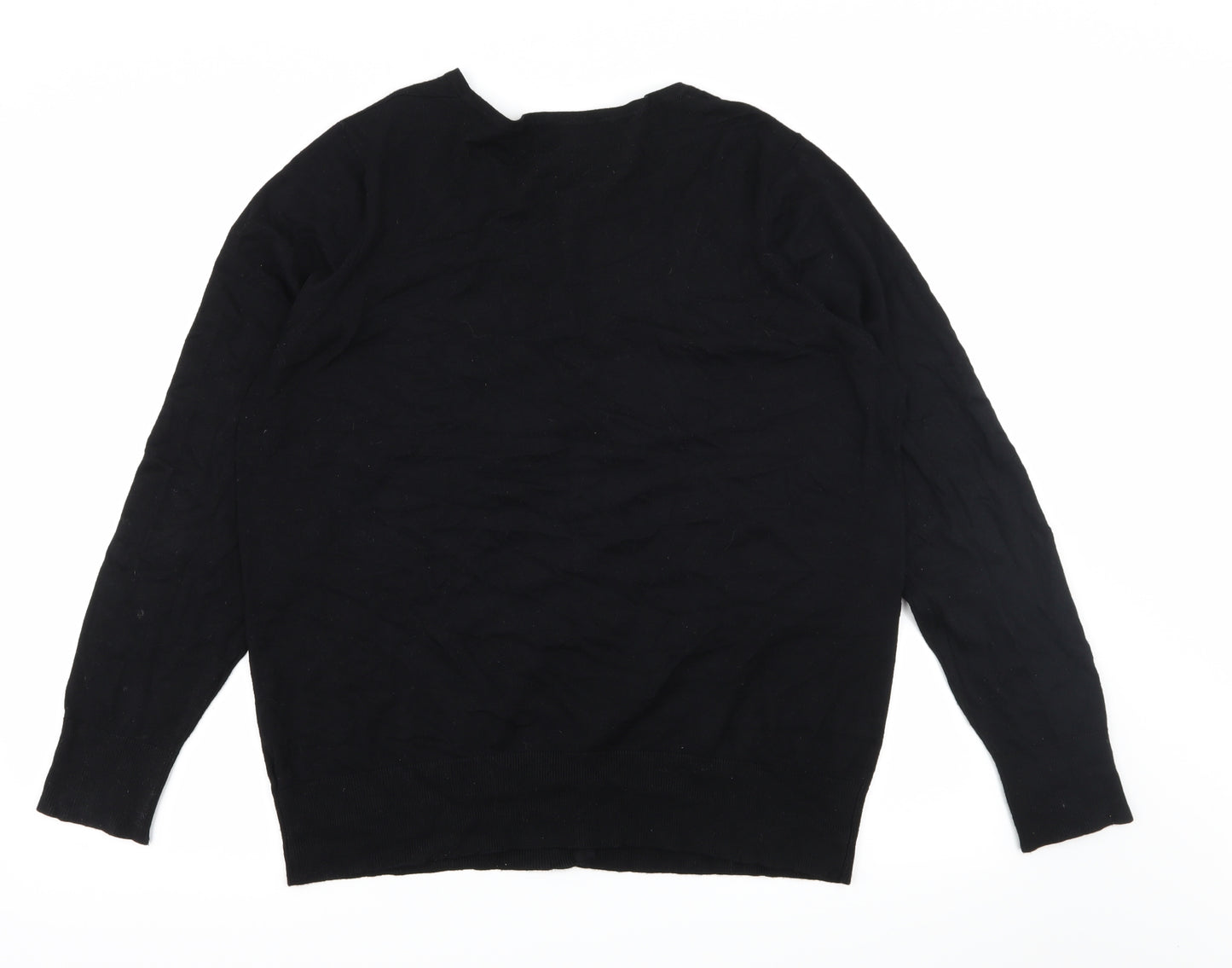 F&F Womens Black  Knit Cardigan Jumper Size 22
