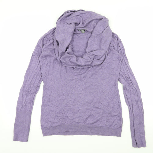 GA Womens Purple  Knit Pullover Jumper Size M