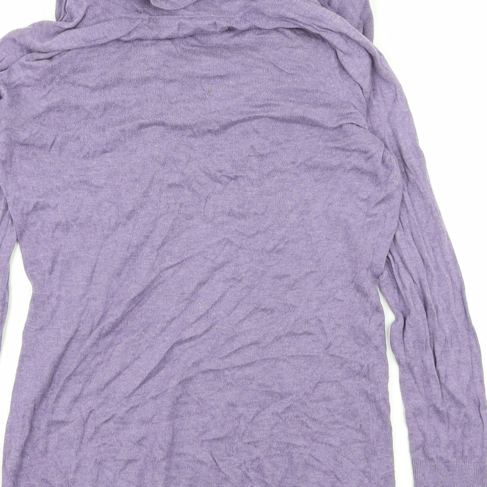 GA Womens Purple  Knit Pullover Jumper Size M
