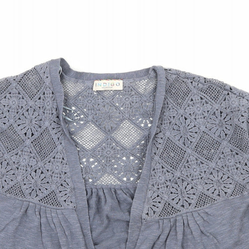 Marks and Spencer Womens Blue  Knit Cardigan Jumper Size 12