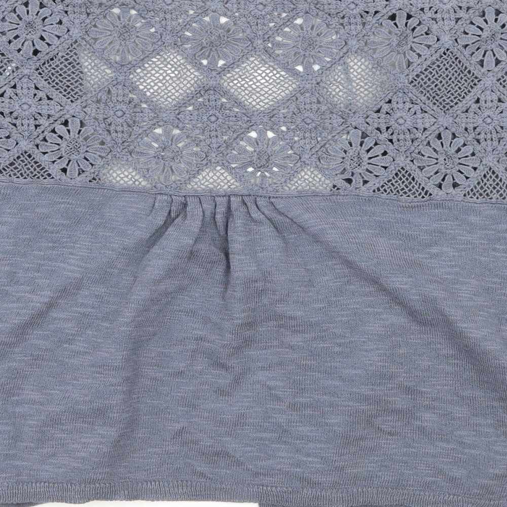 Marks and Spencer Womens Blue  Knit Cardigan Jumper Size 12