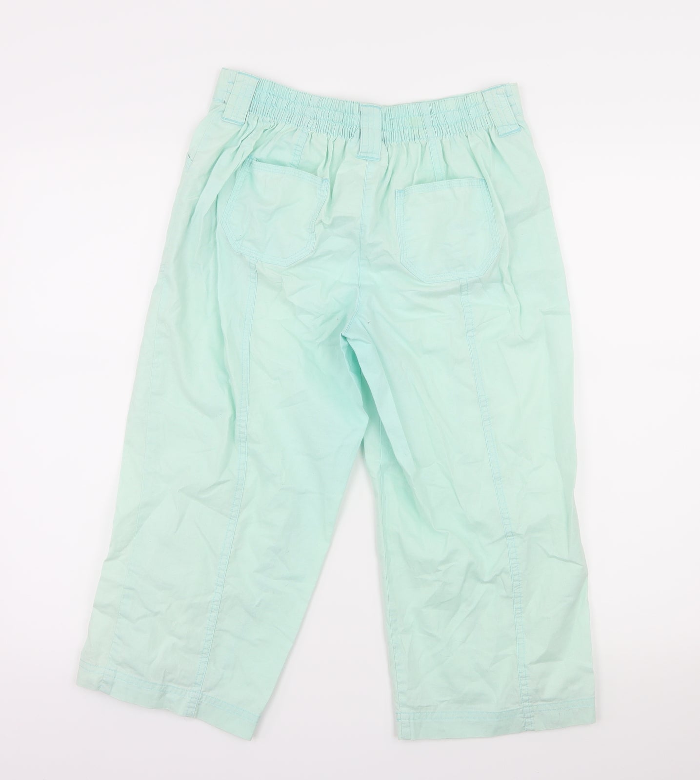 BHS Womens Green   Cropped Trousers Size 8