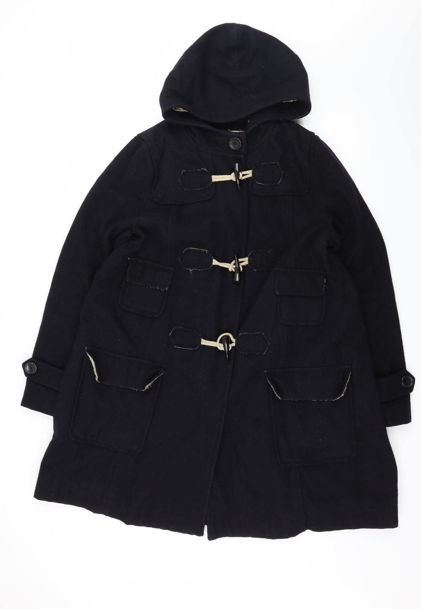Topshop Womens Blue   Parka Coat Size 14