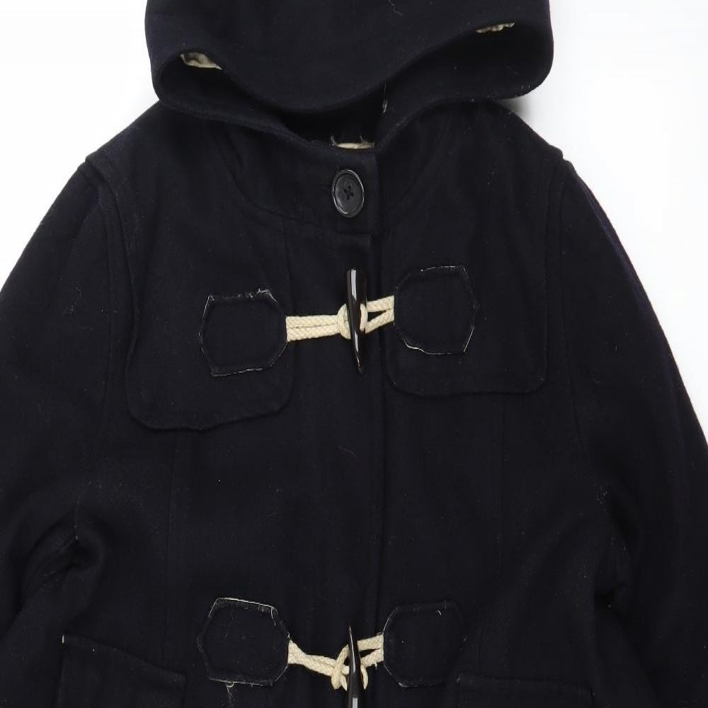 Topshop Womens Blue   Parka Coat Size 14