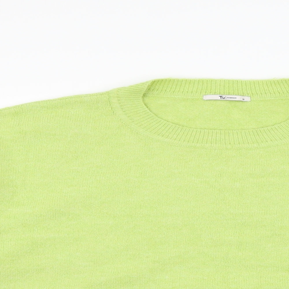TU Womens Green  Knit Pullover Jumper Size 18