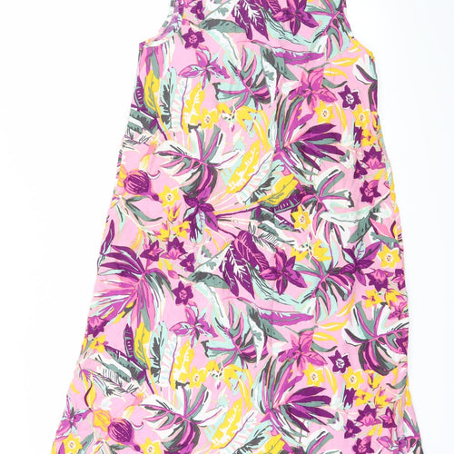 Sleep Well Womens Pink Floral  Babydoll Dress Size 8