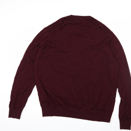 Uniqlo Mens Purple  Knit Pullover Jumper Size 3XL