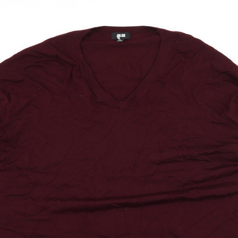 Uniqlo Mens Purple  Knit Pullover Jumper Size 3XL