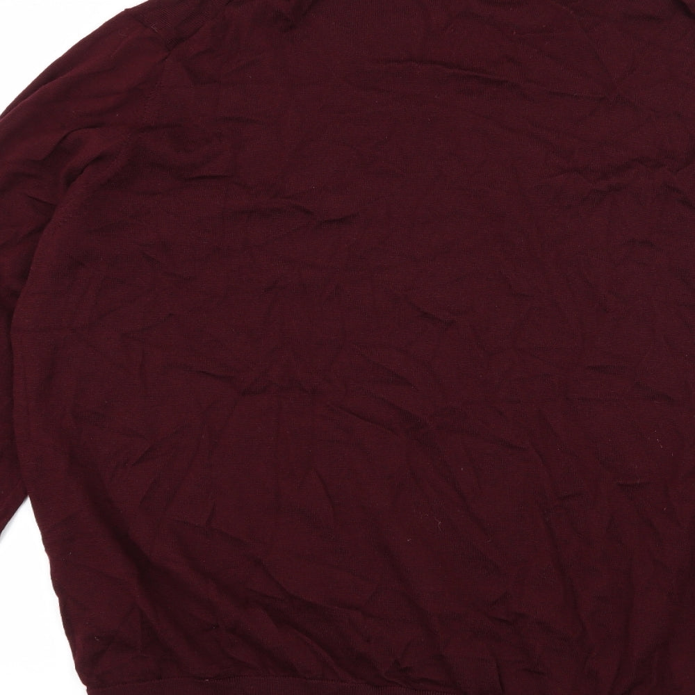 Uniqlo Mens Purple  Knit Pullover Jumper Size 3XL