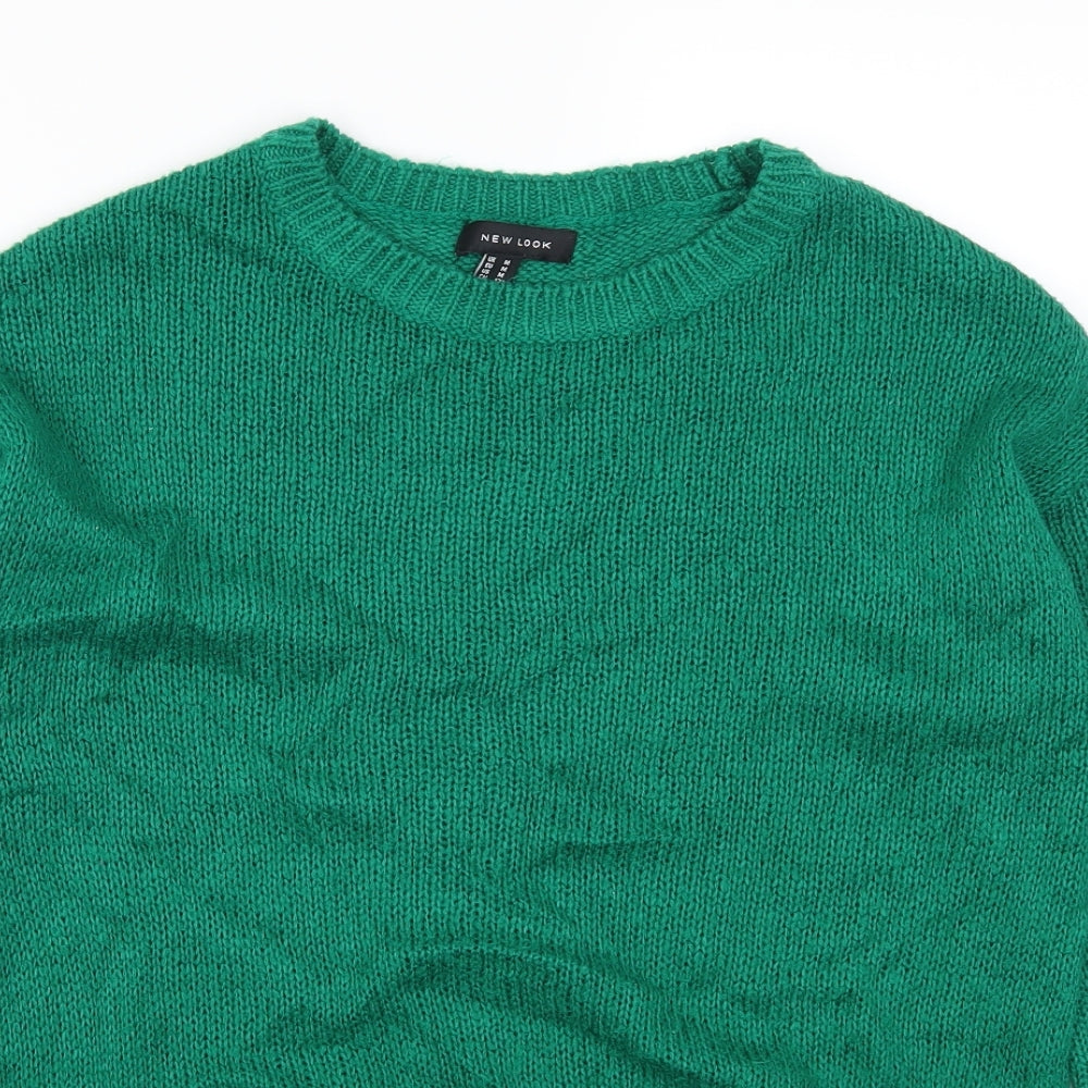 New Look Womens Green   Pullover Jumper Size M